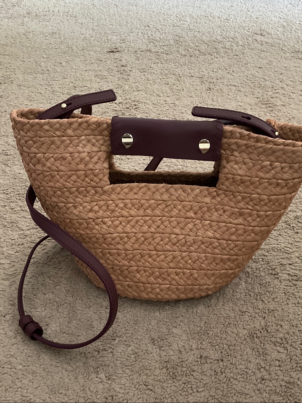 Helen Kaminski Remi Tote Mini In Natural Straw With Dark Brown Trim — image 4 of 7